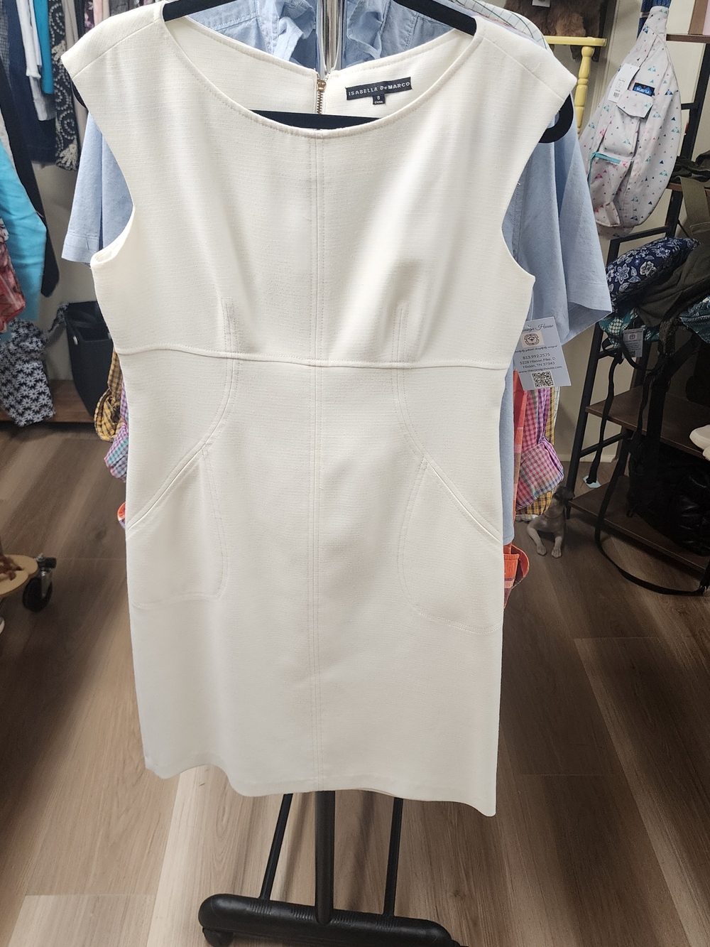 Isabella Oliver Cap-Sleeve Shift Dress - Elegant Mini